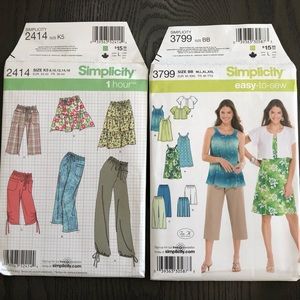 Simplicity Sewing Patterns 2414 and 3799